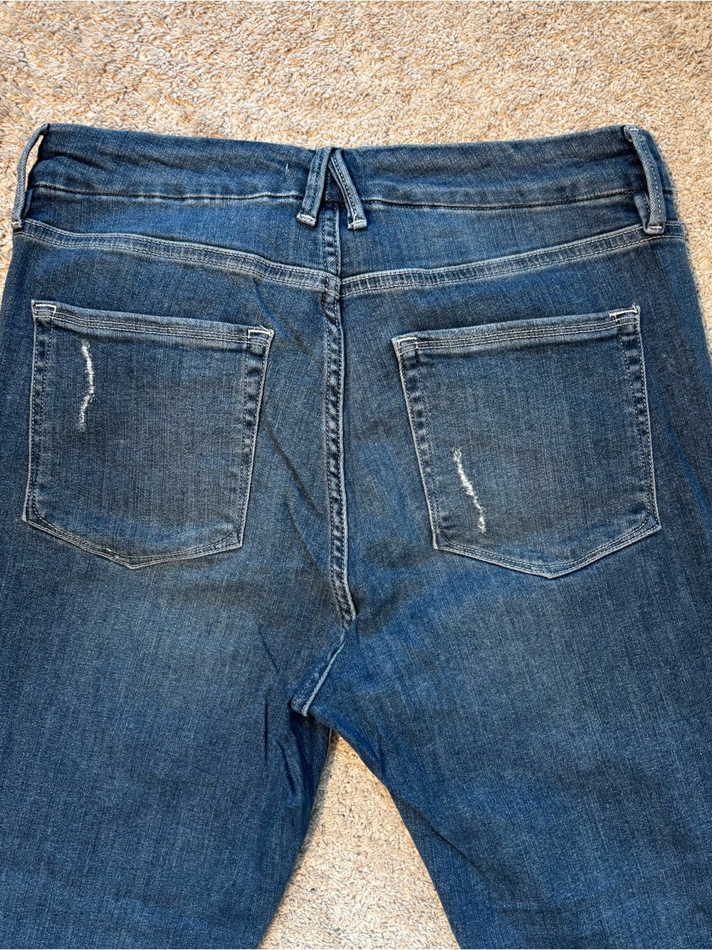 Good American Good Curve Skinny Jeans 14/32 | High Rise Distressed Stretch Denim - Picture 7 of 7
